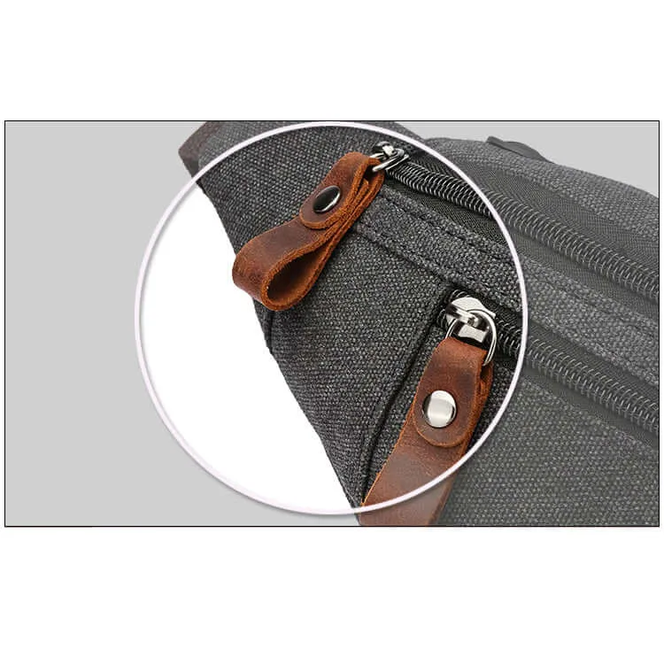Canvas Bum Bag – Vintage Crossbody Waist Bag