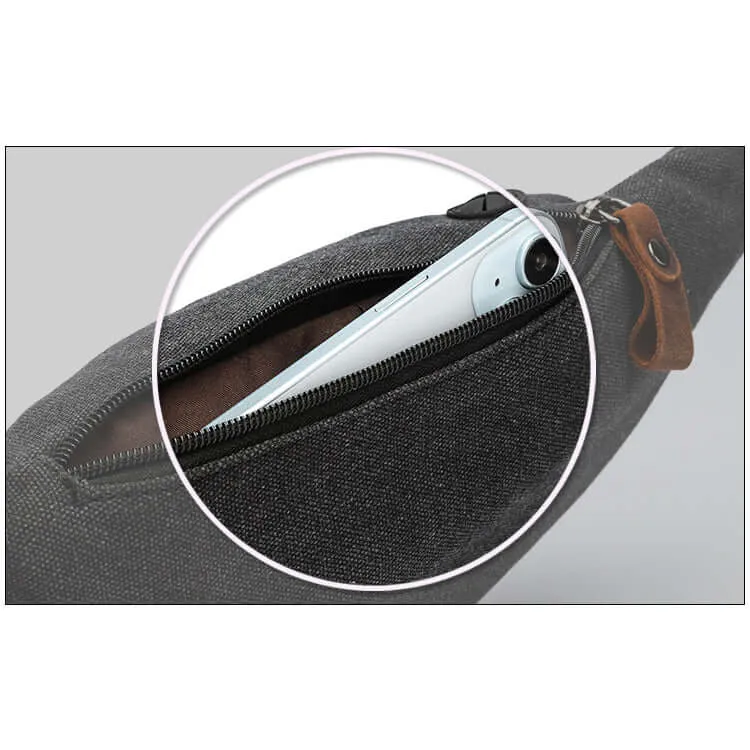 Canvas Bum Bag – Vintage Crossbody Waist Bag