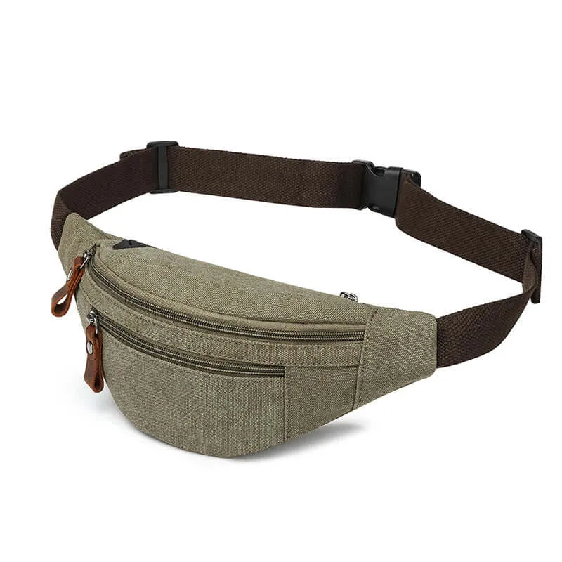 Canvas Bum Bag – Vintage Crossbody Waist Bag