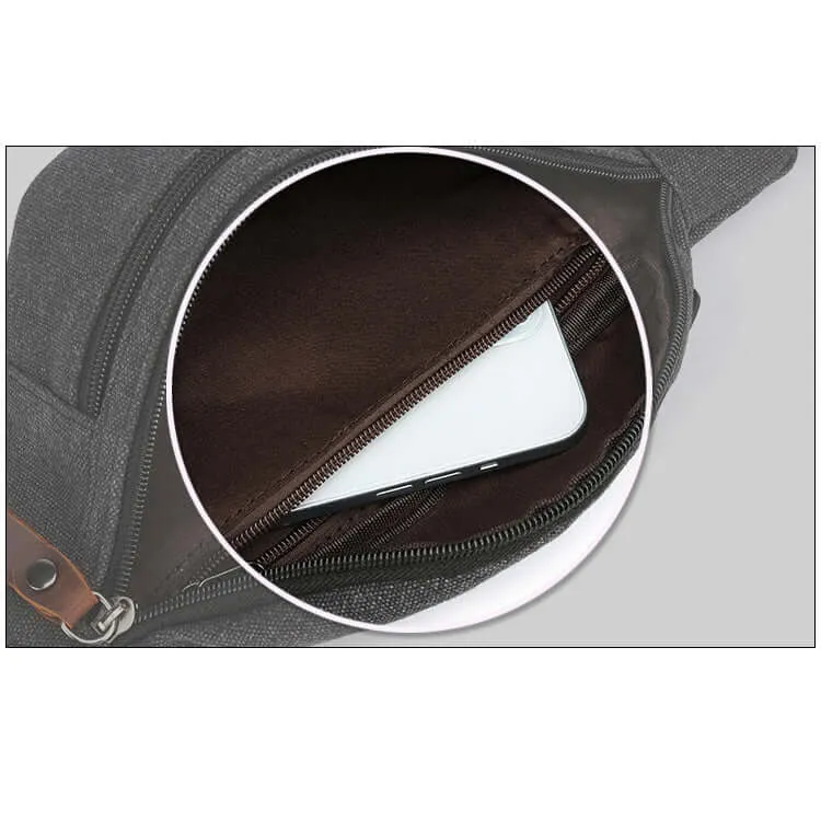 Canvas Bum Bag – Vintage Crossbody Waist Bag