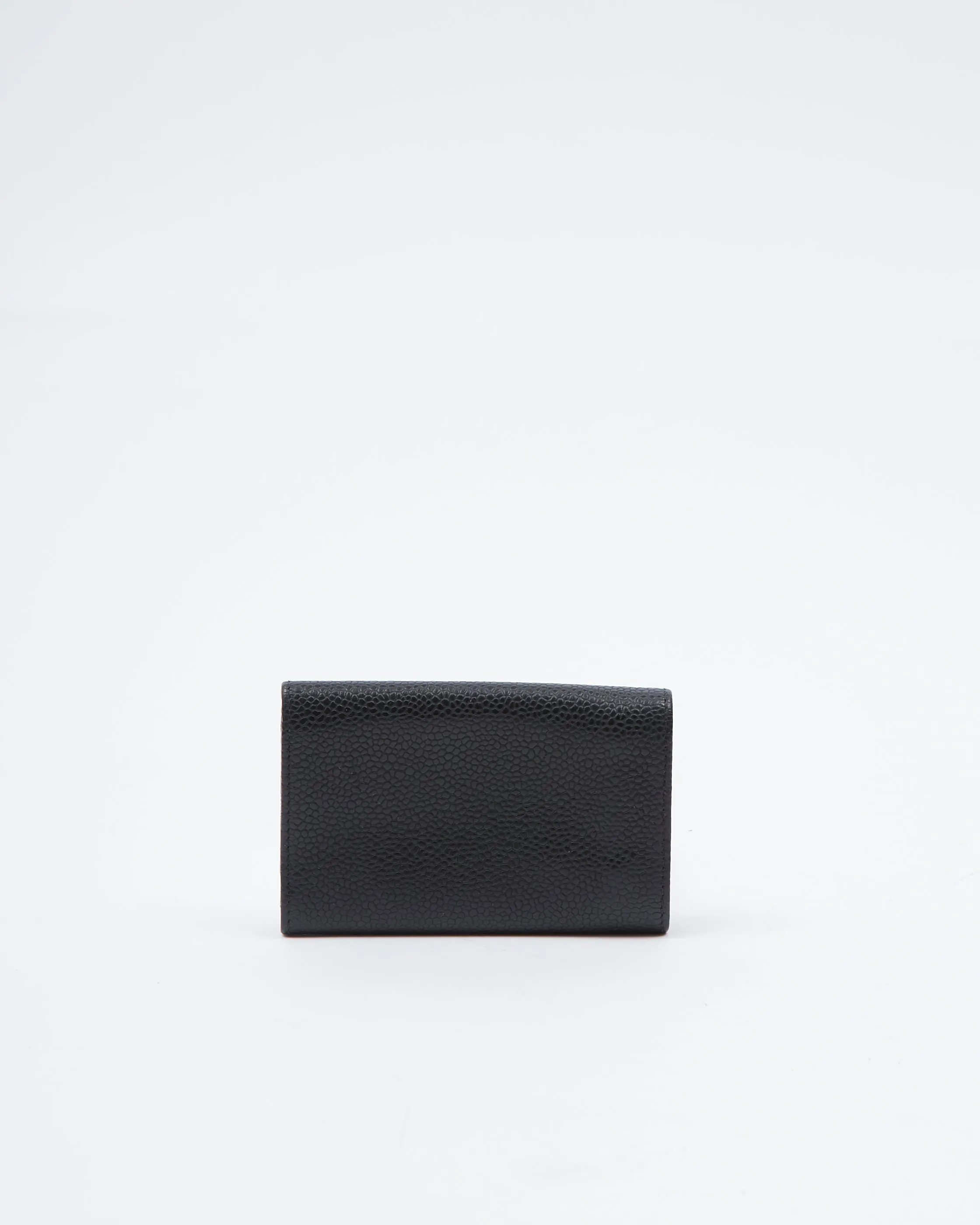 Chanel Black Caviar Timeless CC Interlocking Logo Key Holder