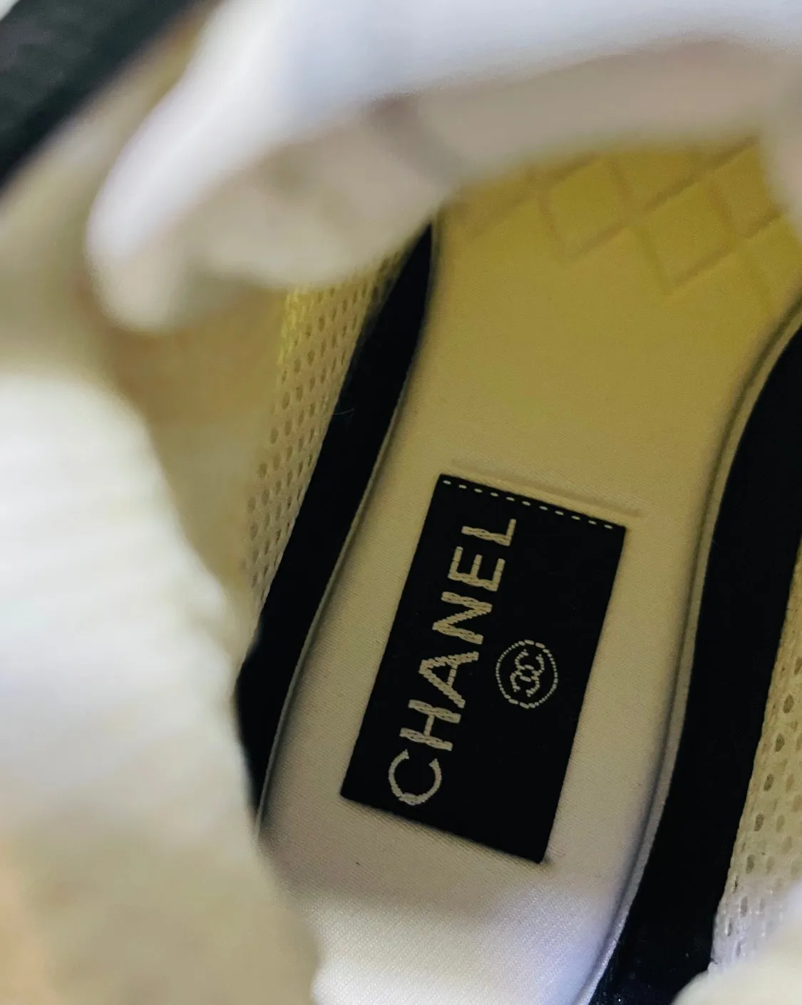 Chanel Men's Trainer | White & Navy (HighTop)