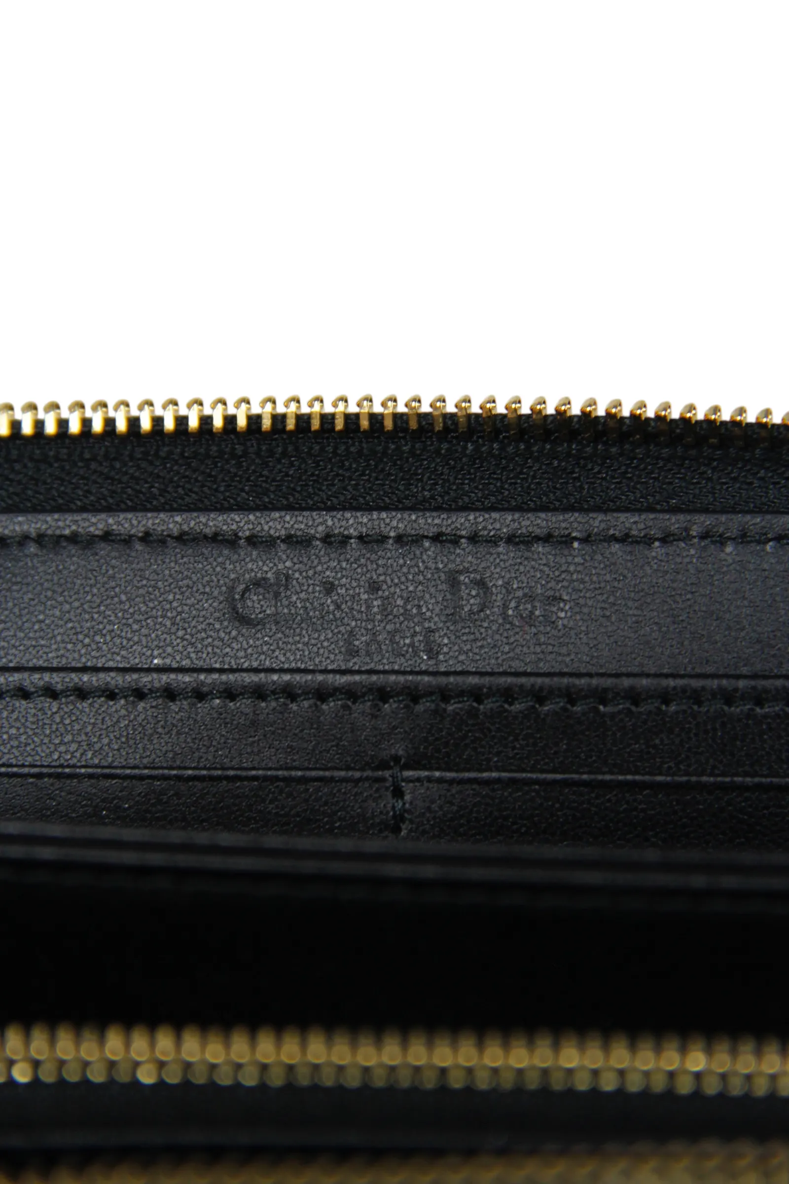 Christian Dior Black Lady Dior Voyageur Wallet