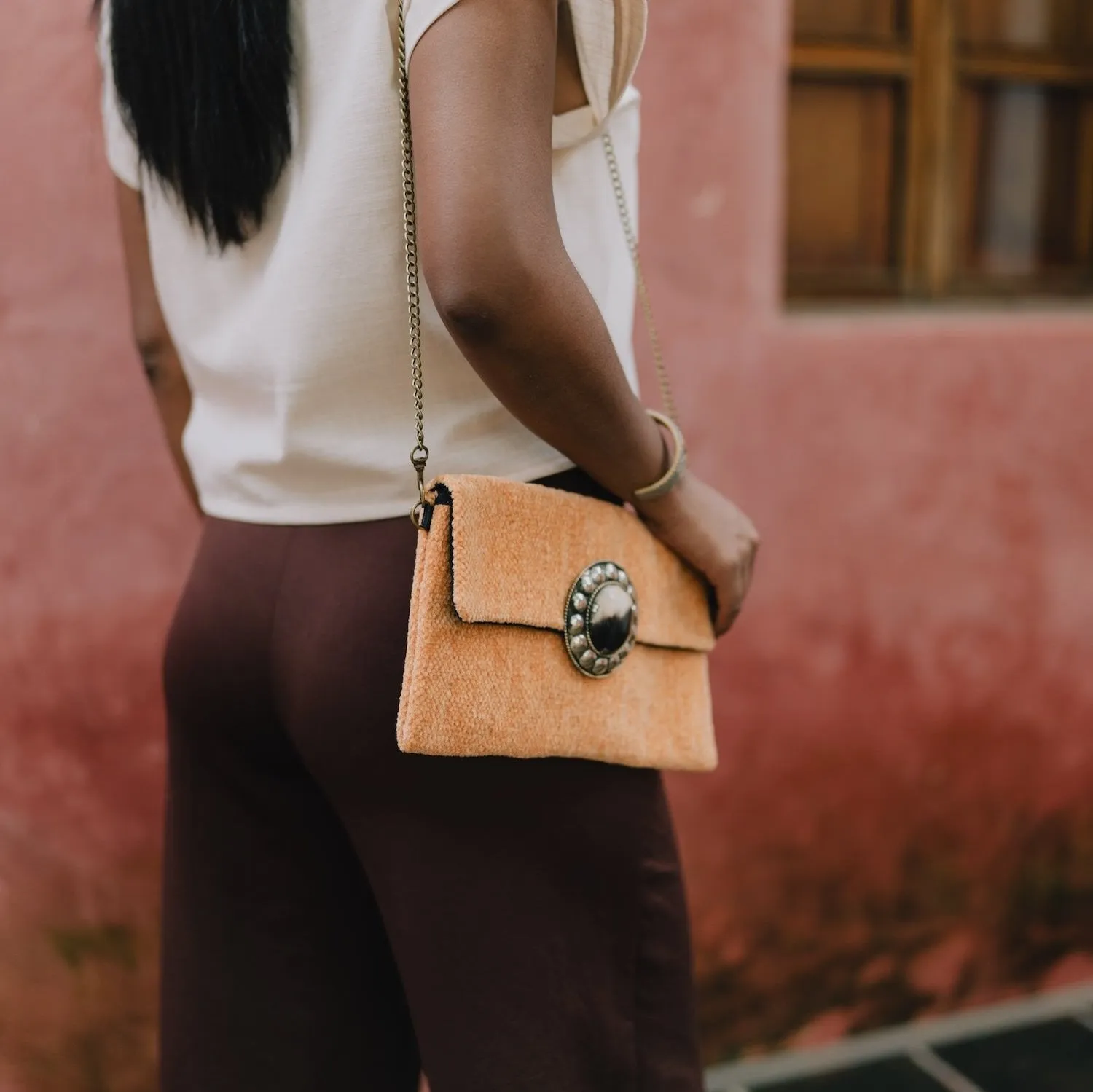 Clementine Upcycled Clutch