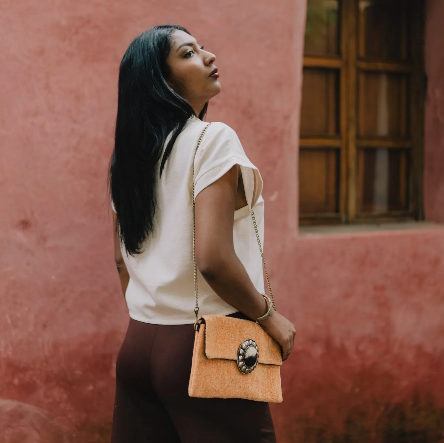 Clementine Upcycled Clutch