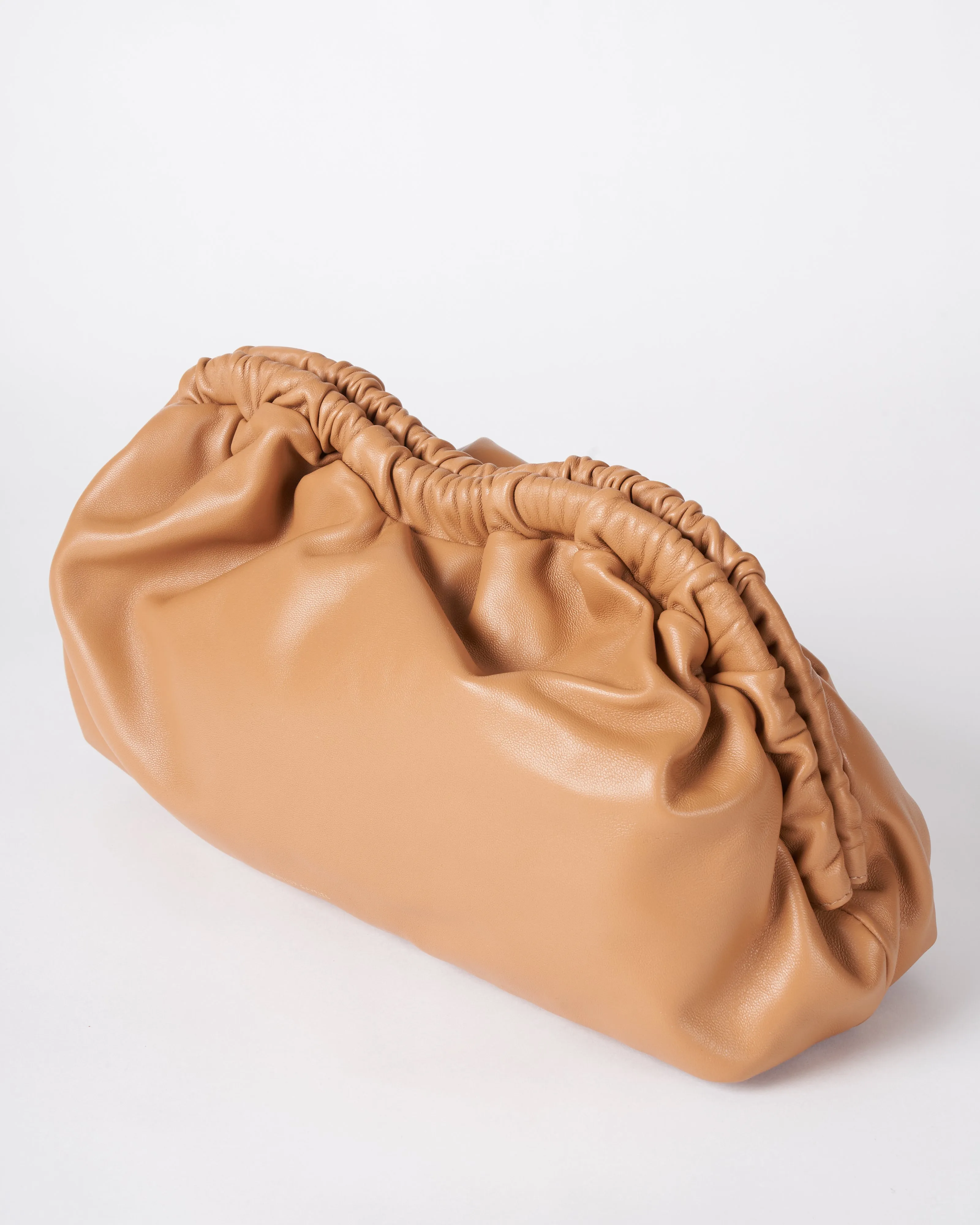 cloud clutch - caramel