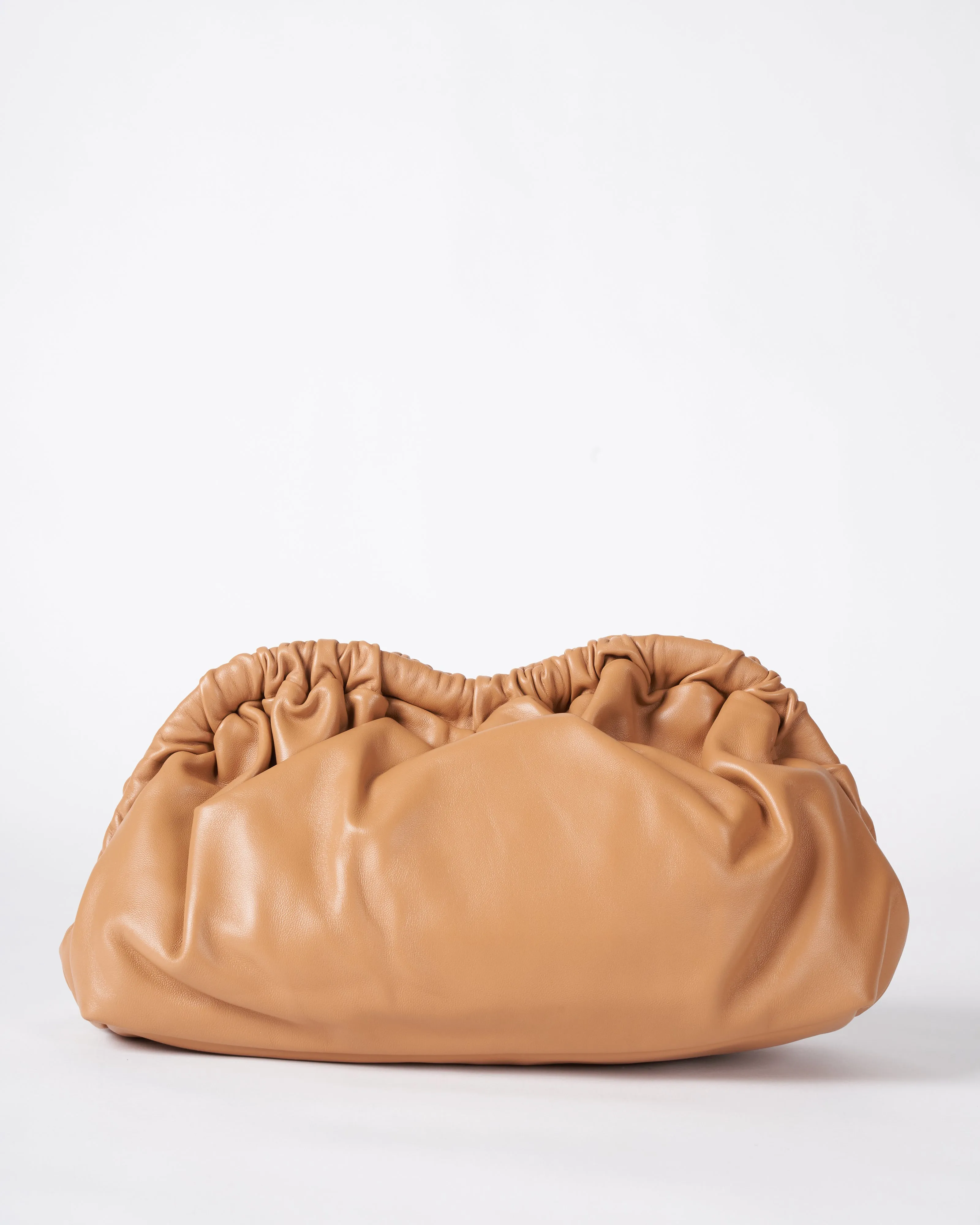 cloud clutch - caramel