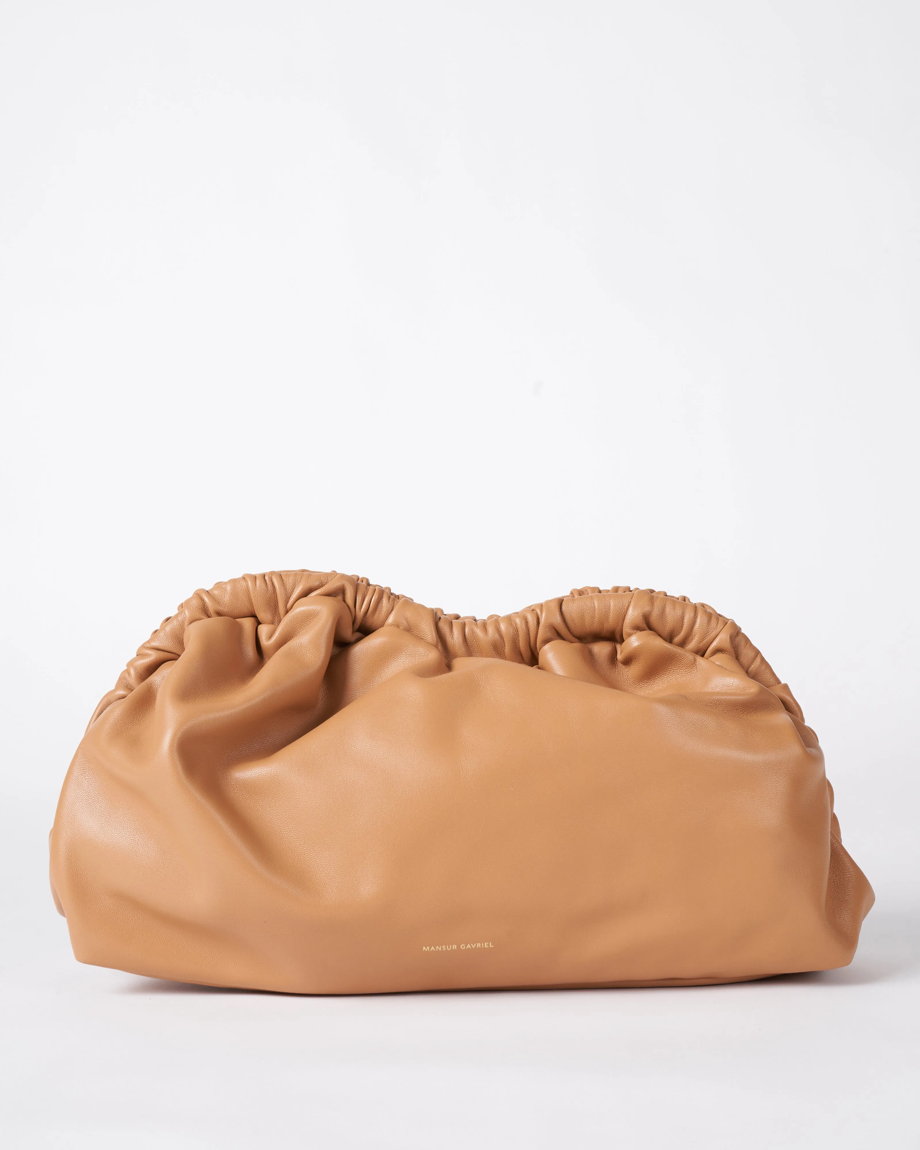 cloud clutch - caramel