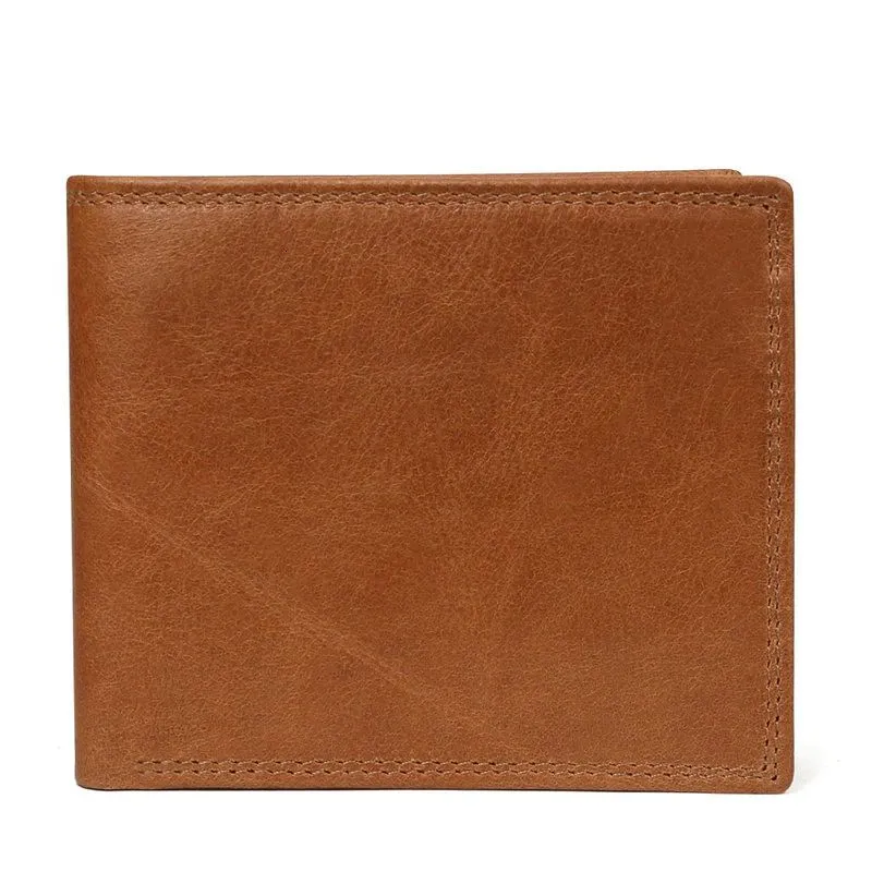 Cow Leather Men Wallets with Coin Pocket Vintage Male Purse
