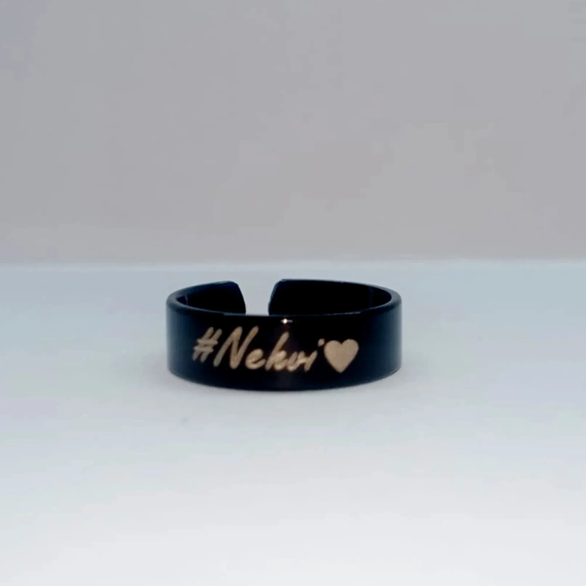 Customized Name Ring - Black