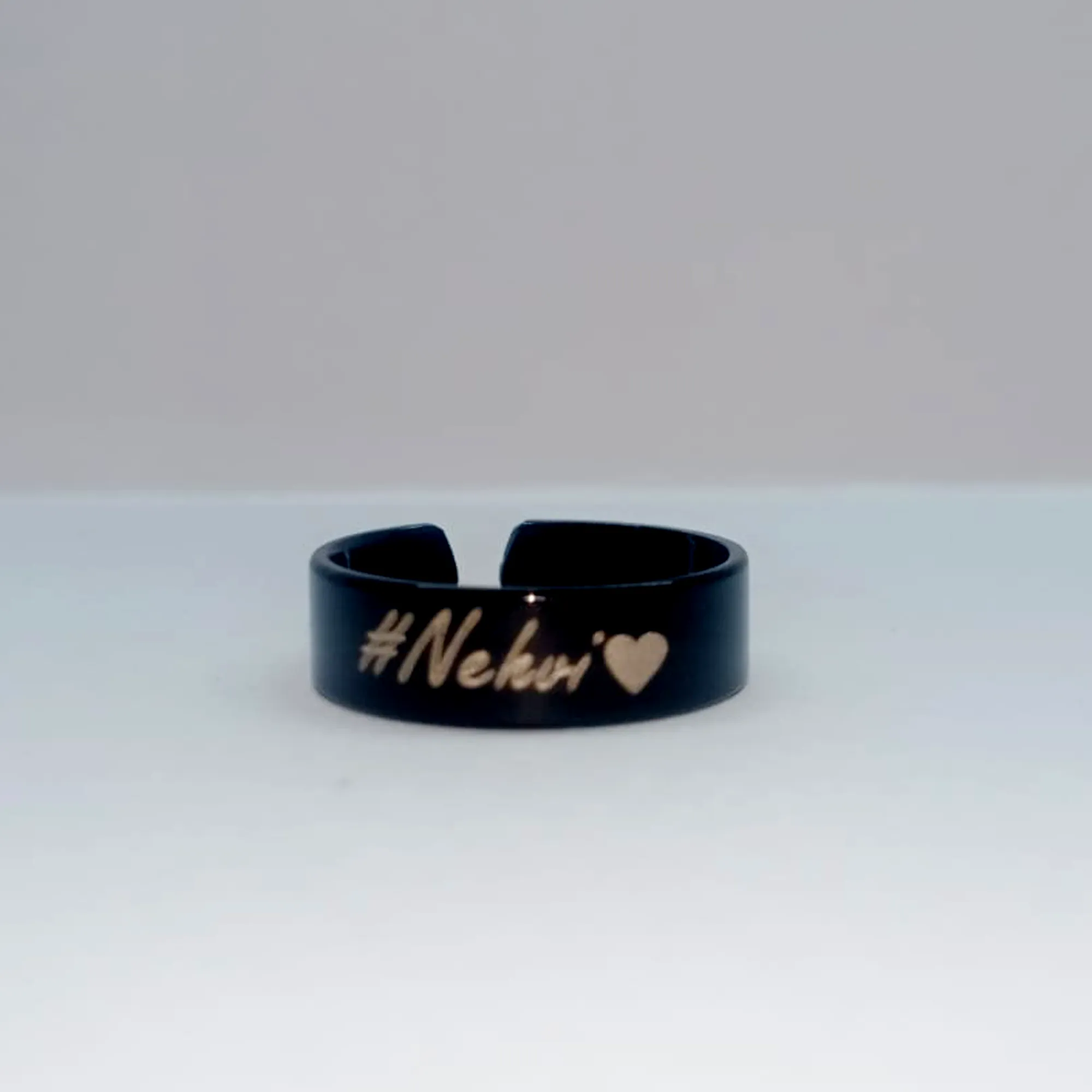 Customized Name Ring - Black