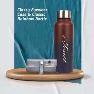 Customized Perfect Classy Leather Eyewear Case - Green