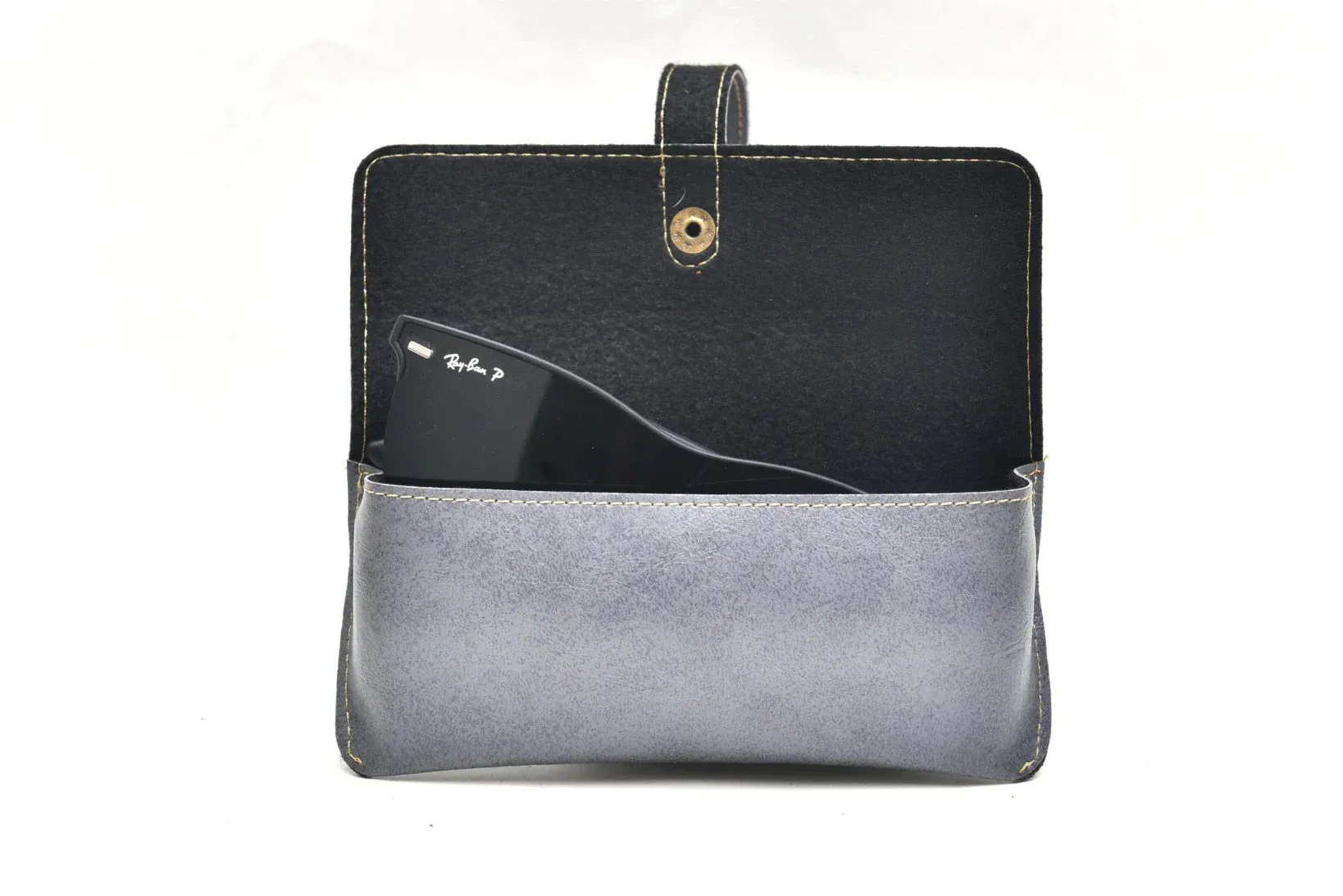 Customized Perfect Classy Leather Eyewear Case - Green