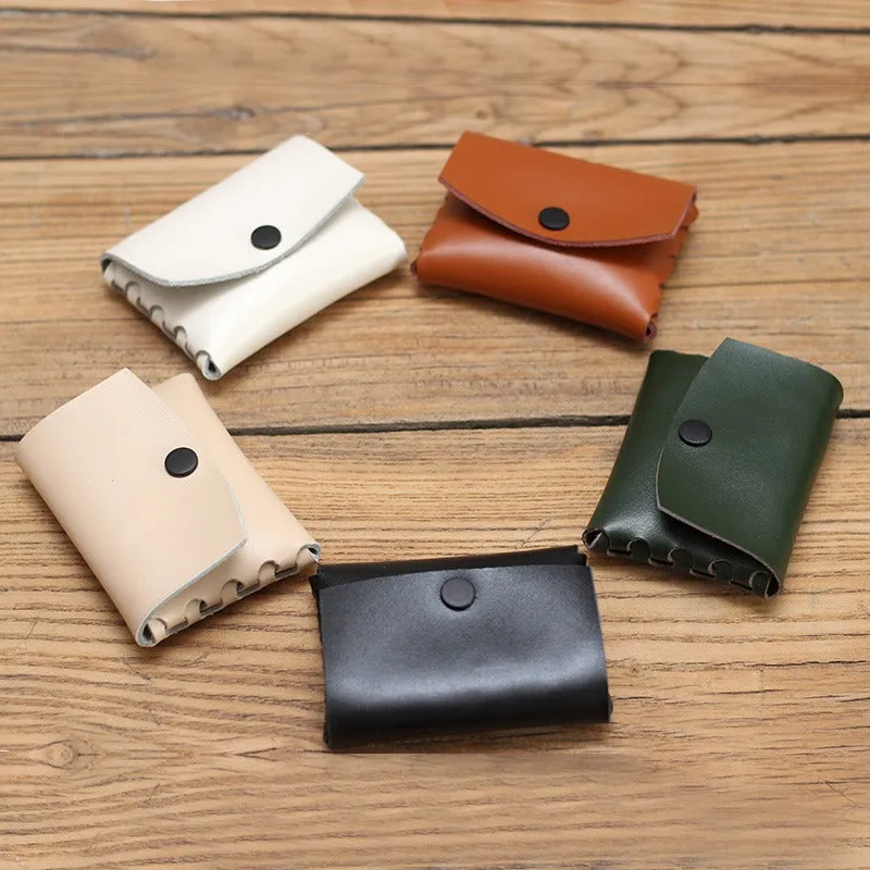 Cute Leather Card Holders Women Coin Wallets Handmade Card Wallet For Women