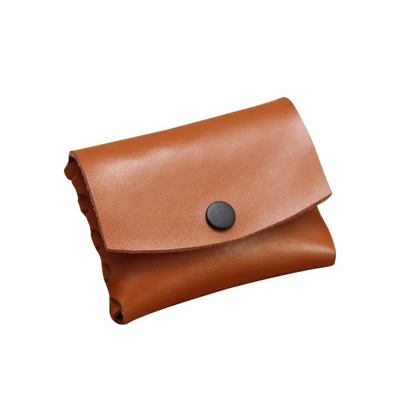 Cute Leather Card Holders Women Coin Wallets Handmade Card Wallet For Women