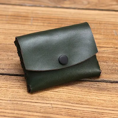 Cute Leather Card Holders Women Coin Wallets Handmade Card Wallet For Women