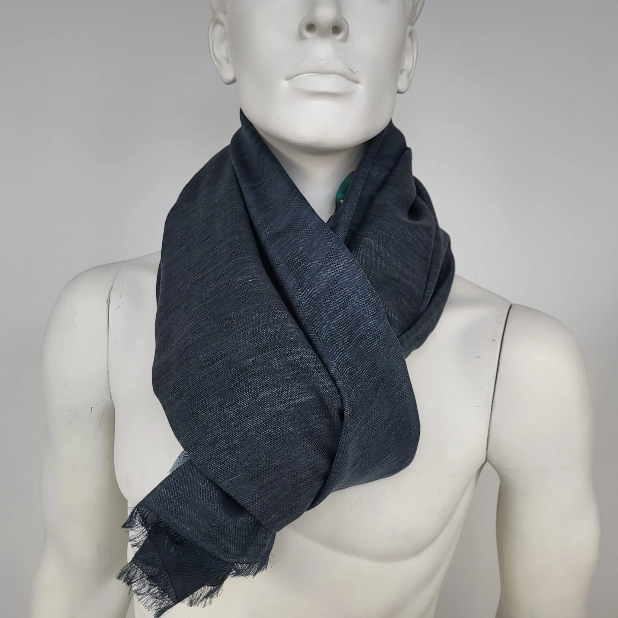 Damier Cobalt Jungle Shawl Scarf
