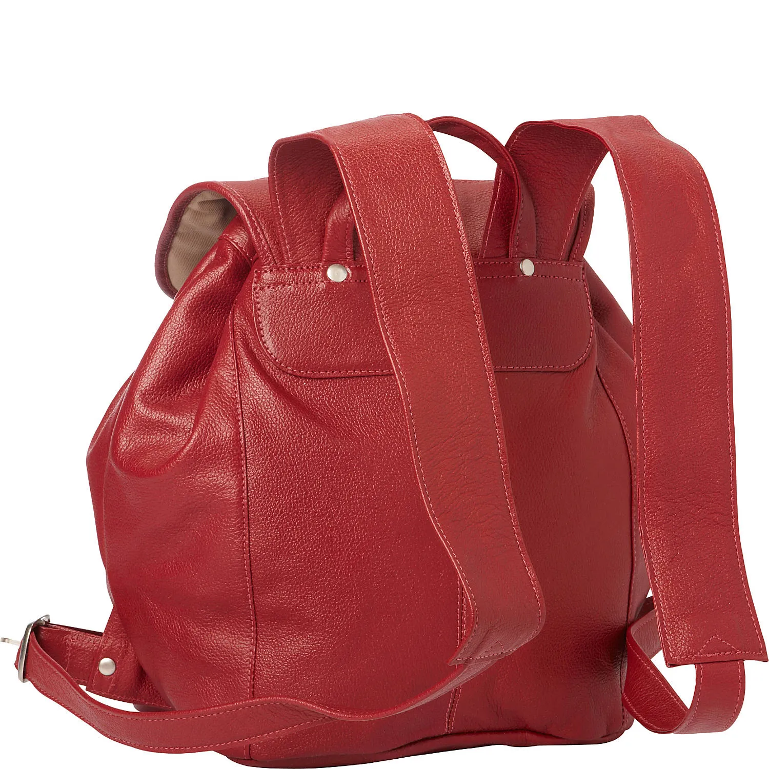 DOUBLE COMPARTMENT LEATHER BACKPACK