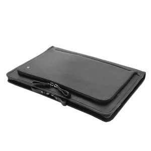 DR330 Real Leather Portfolio Case A4 Documents Bag Black