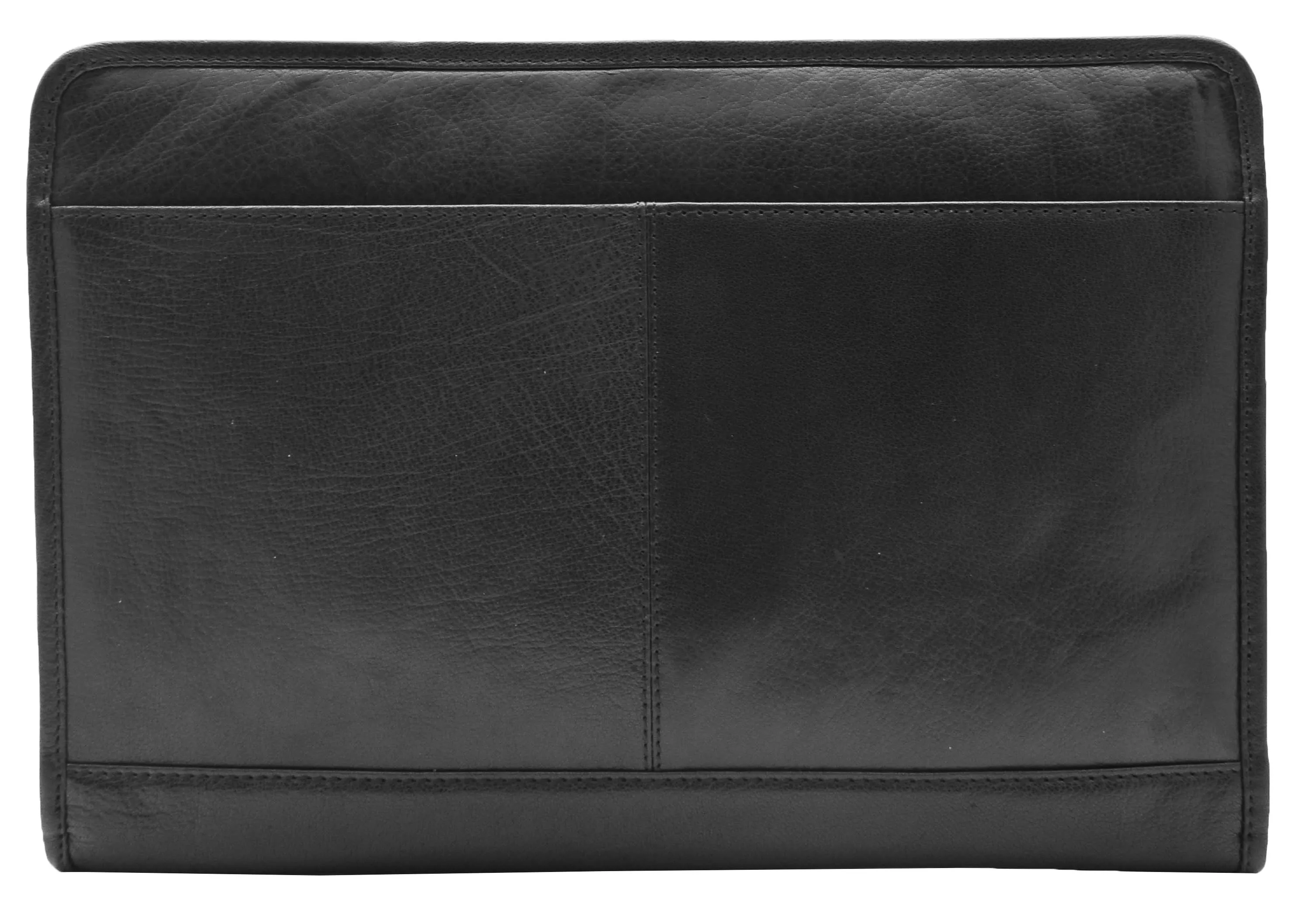 DR330 Real Leather Portfolio Case A4 Documents Bag Black