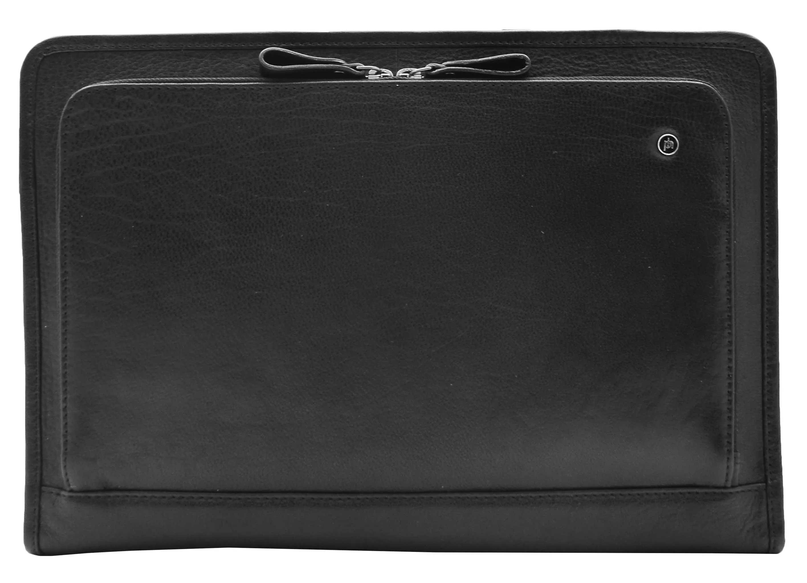 DR330 Real Leather Portfolio Case A4 Documents Bag Black