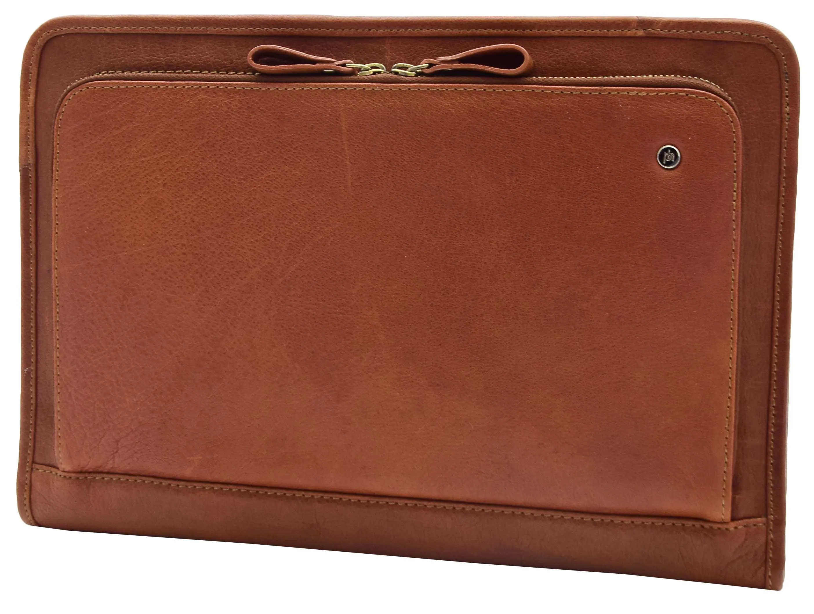 DR330 Real Leather Portfolio Case A4 Documents Bag Brown