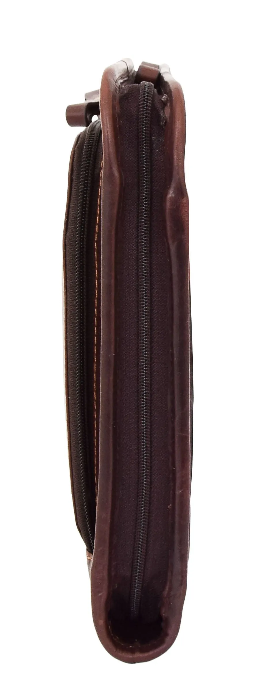 DR330 Real Leather Portfolio Case A4 Documents Bag Brown