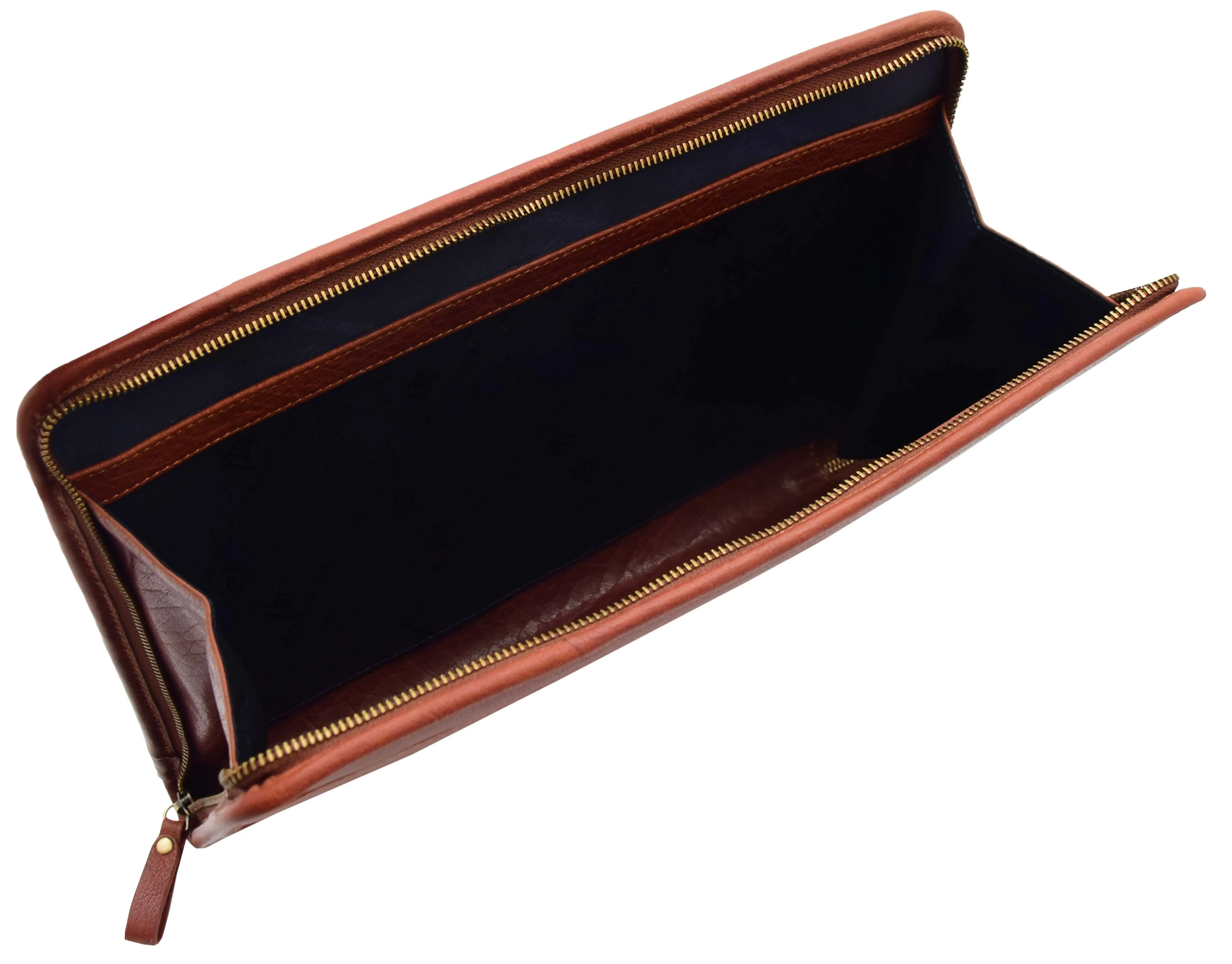 DR330 Real Leather Portfolio Case A4 Documents Bag Brown