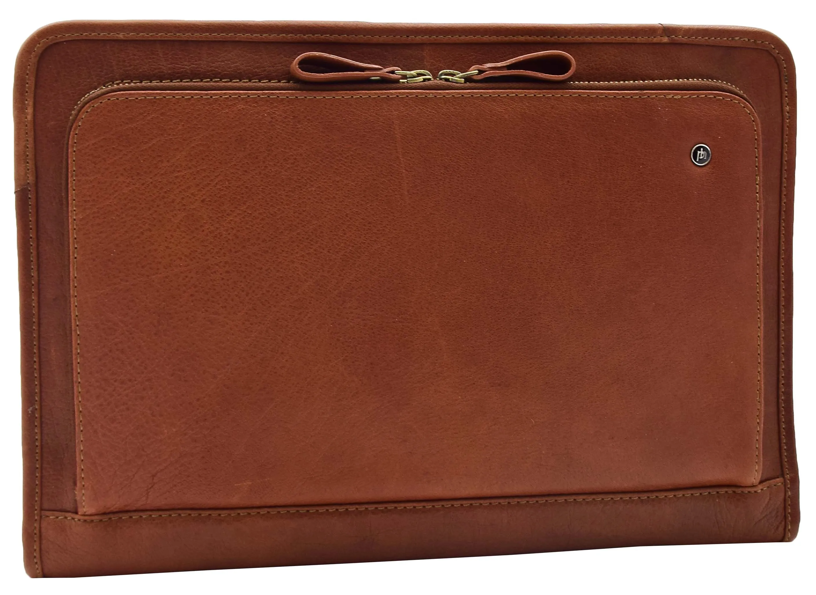 DR330 Real Leather Portfolio Case A4 Documents Bag Brown