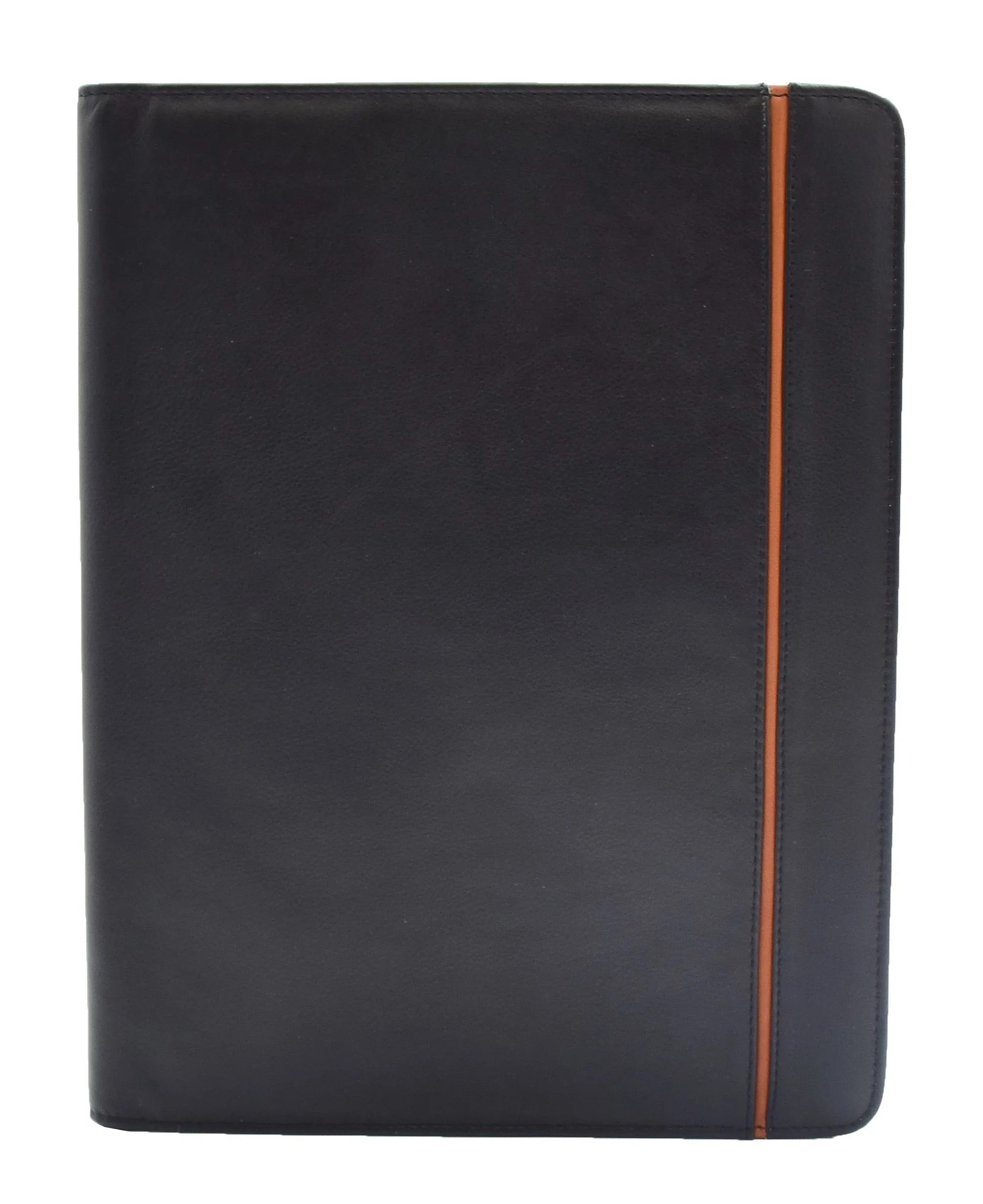 DR354 Real Leather Note Pad Portfolio Case Black