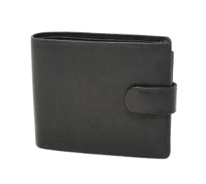 DR407 Men's Wallet with a Buckle Closure Black