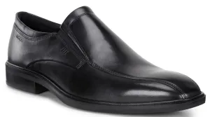 ECCO Men's 623024 Illinois Black Leather Comfort Slip On Walking Shoe