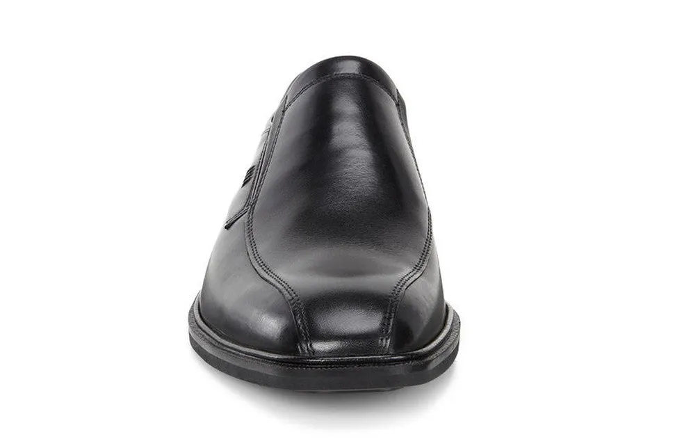 ECCO Men's 623024 Illinois Black Leather Comfort Slip On Walking Shoe
