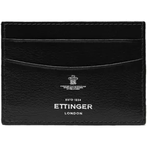 Ettinger Capra Flat Card Case Black made of Goat Leather