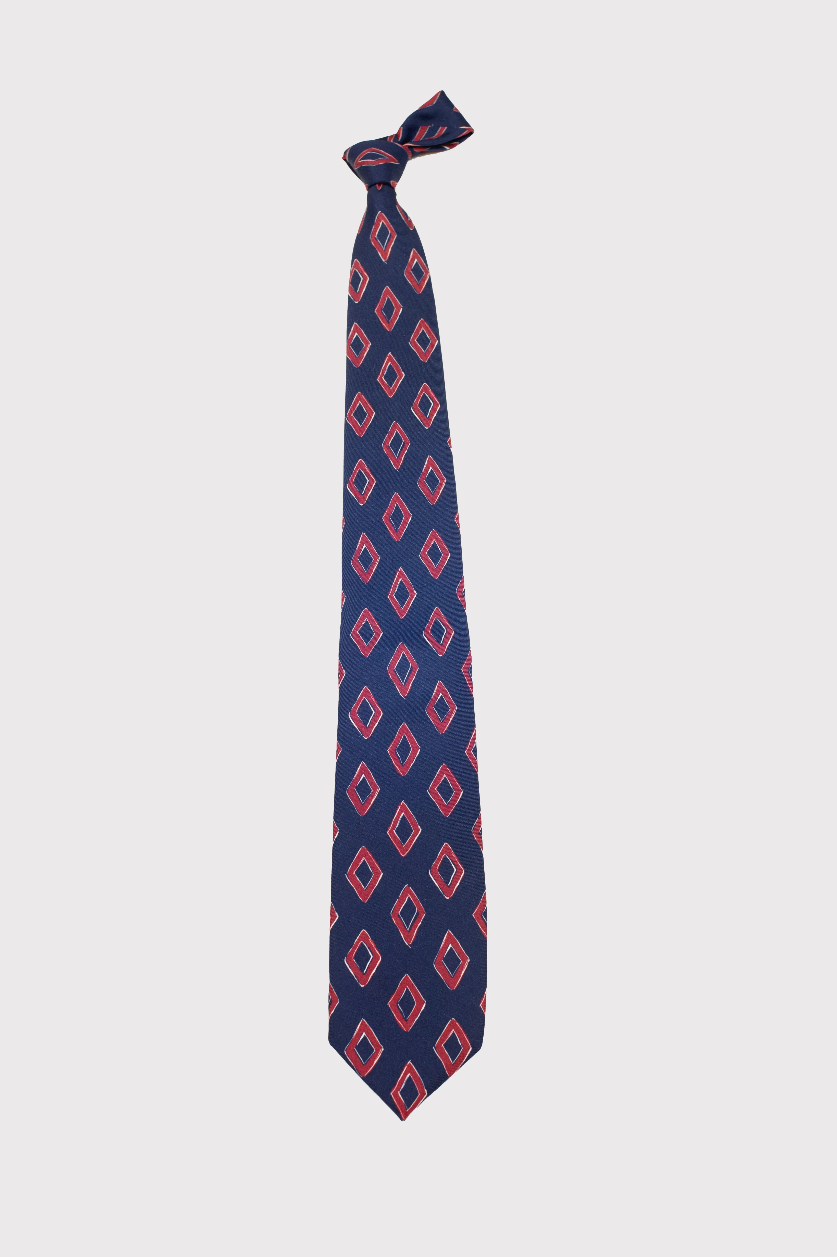 F. Marino Diamond Pattern Silk Ties