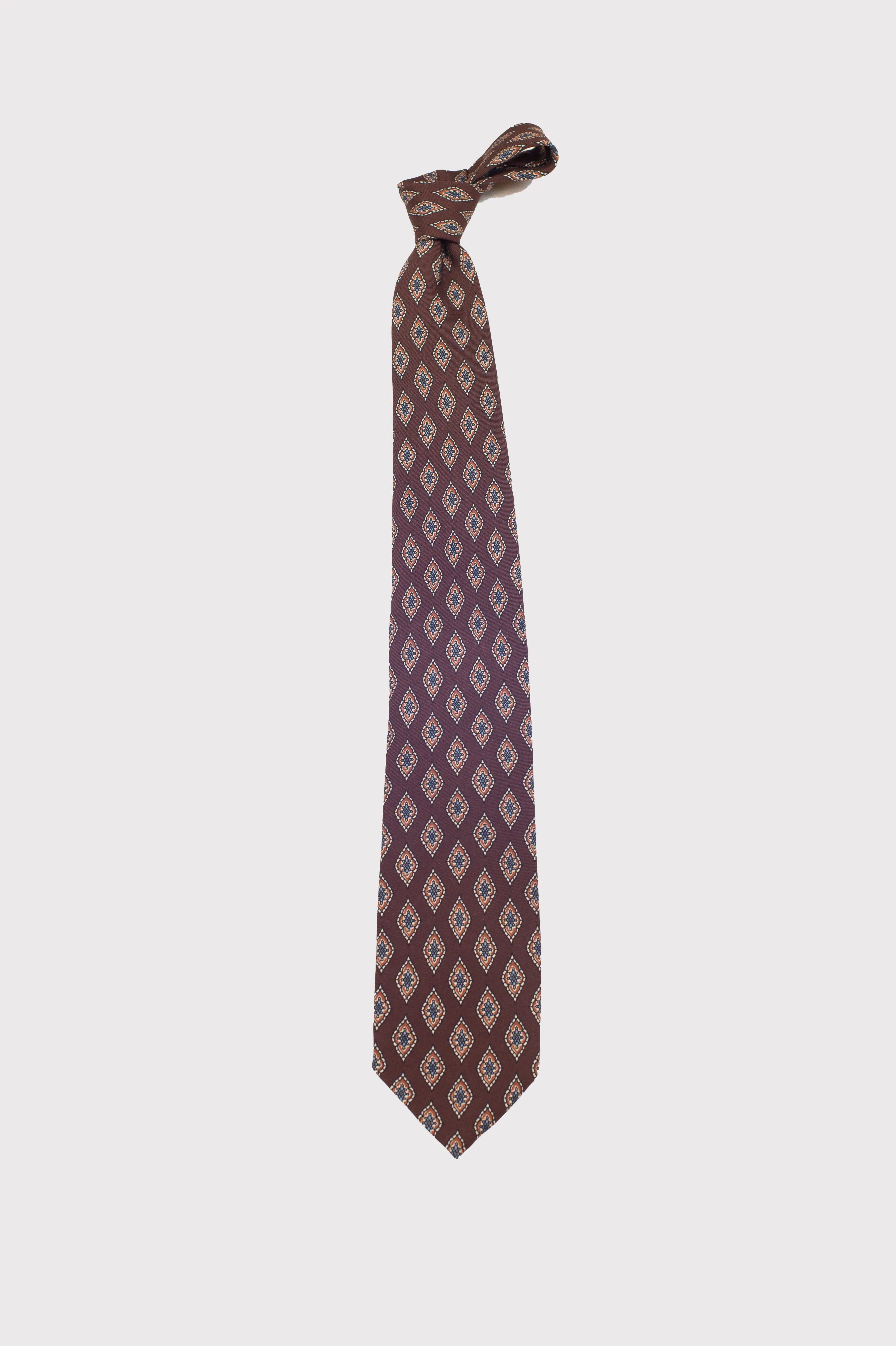 F. Marino Diamond Pattern Silk Ties