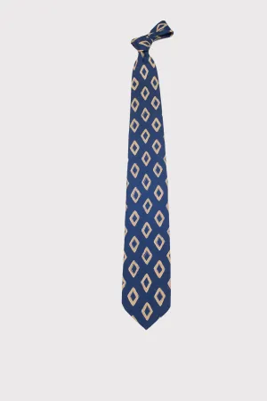 F. Marino Diamond Pattern Silk Ties