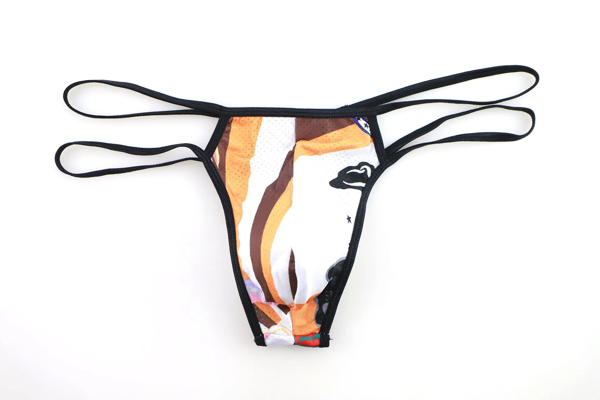 Fashion Sexy Printing Men's Thong