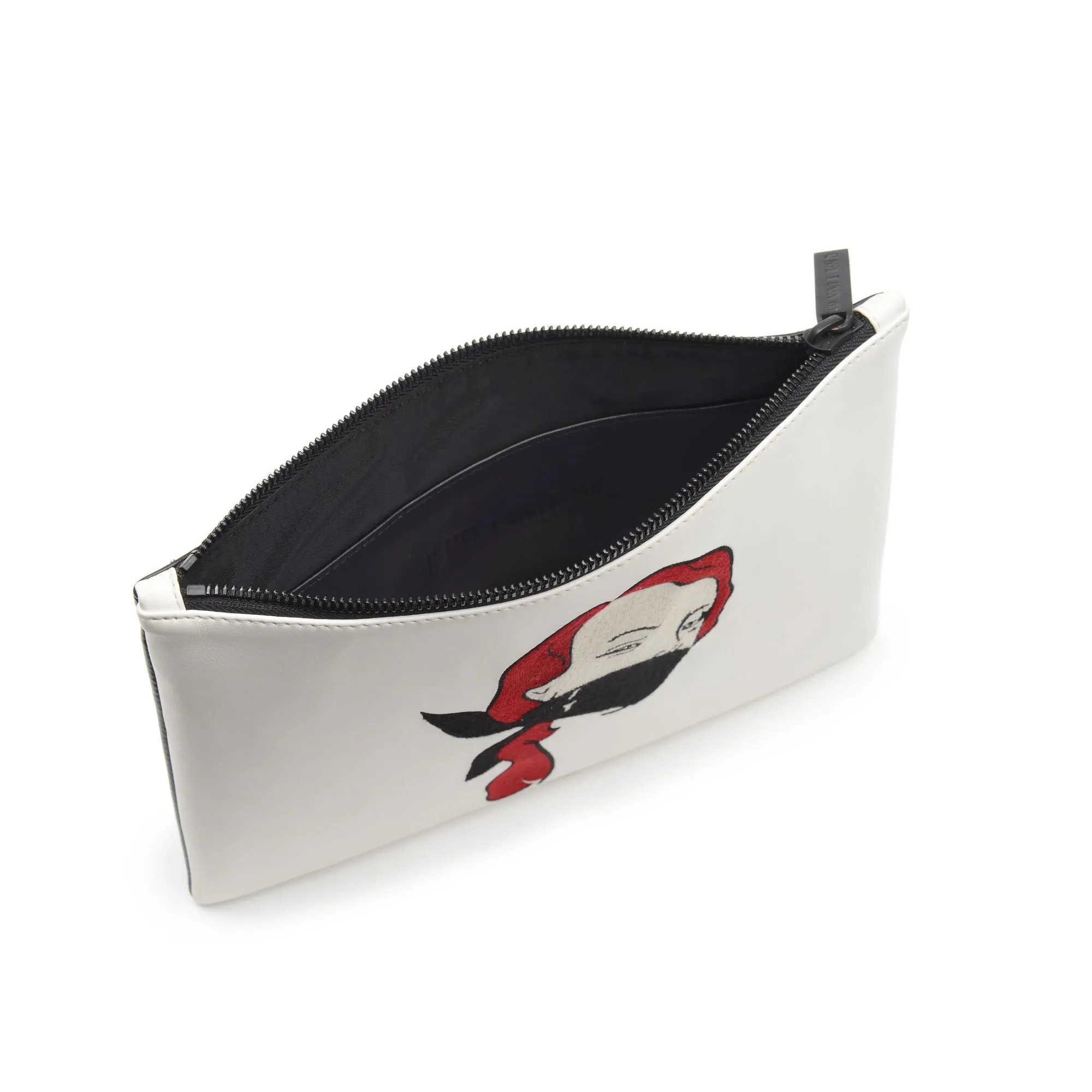 FETISH EMBROIDERED CLUTCH BAG