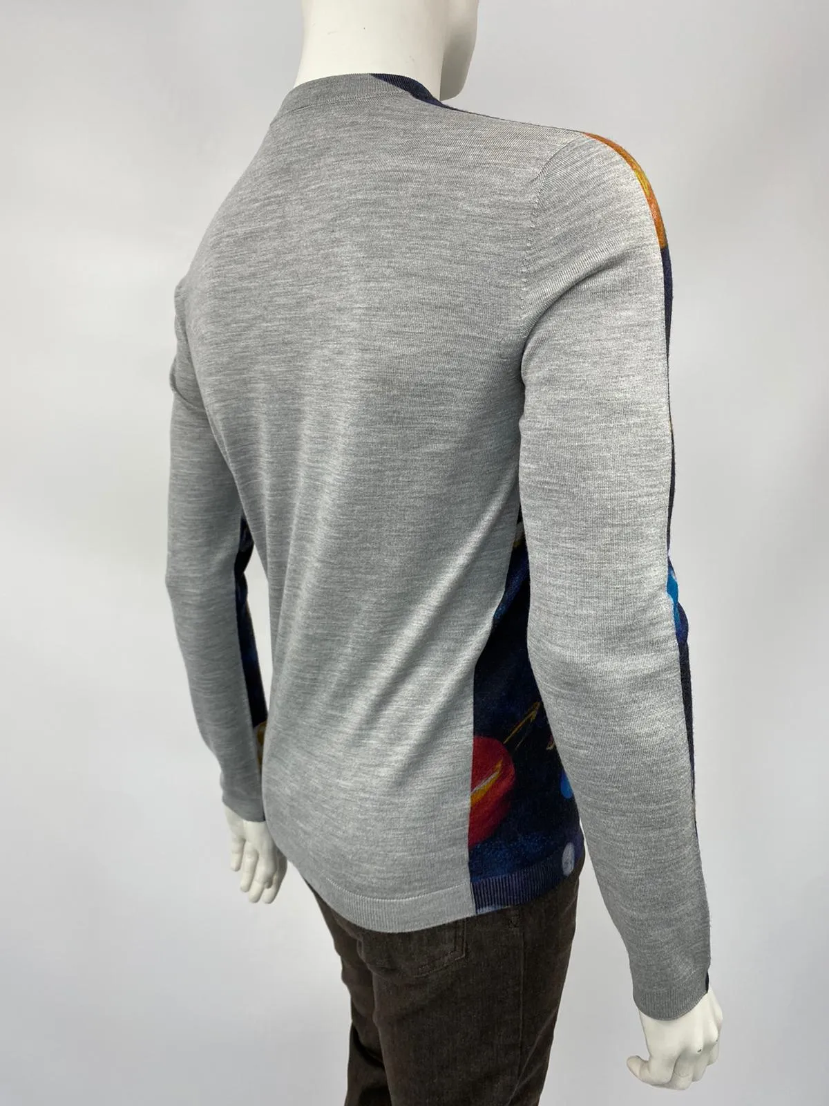 Garment Front Printed Planets Crewneck