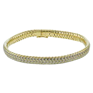 Gent Bracelet in 14k Gold with Diamonds