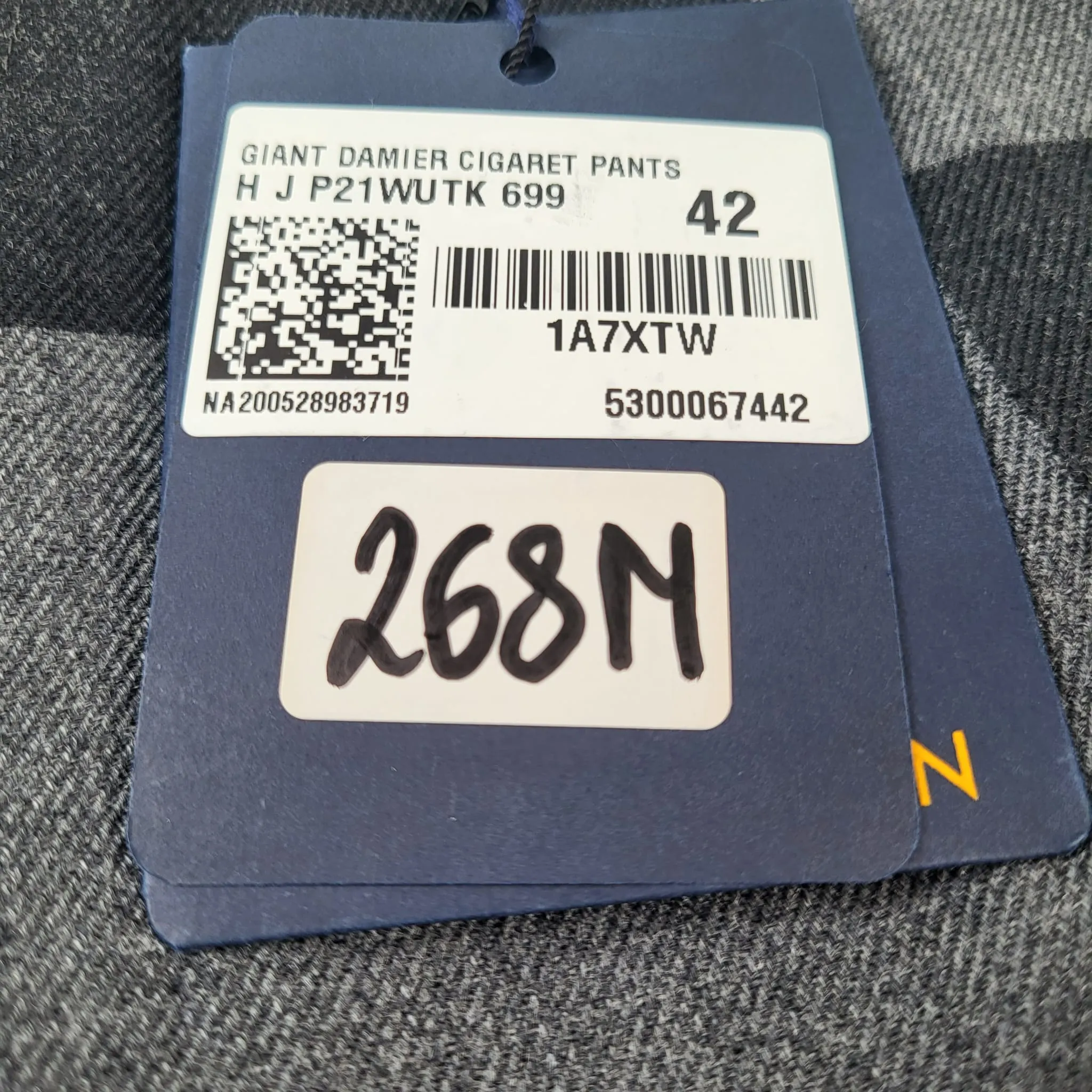 Giant Damier Cigarette Pants