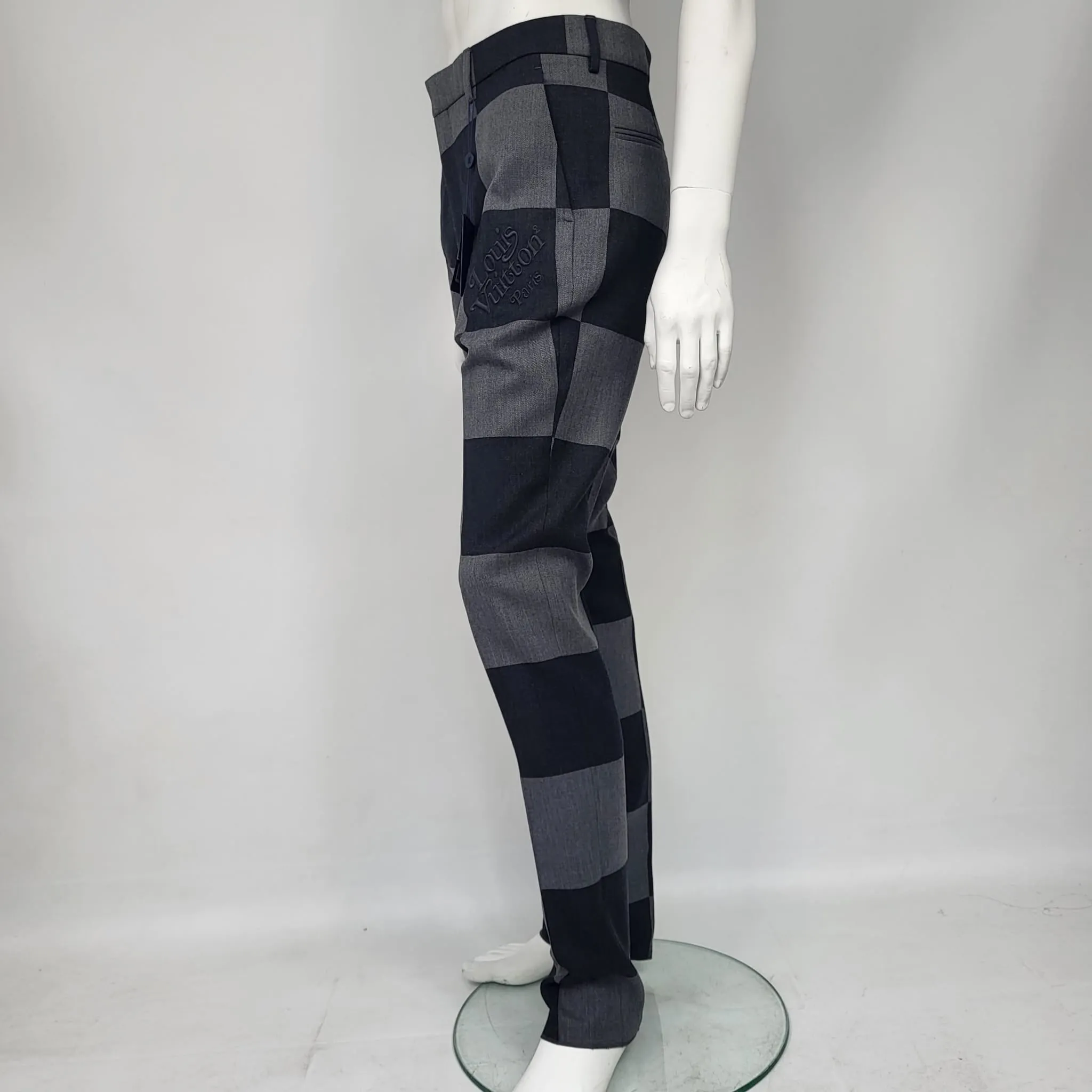 Giant Damier Cigarette Pants