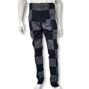 Giant Damier Cigarette Pants