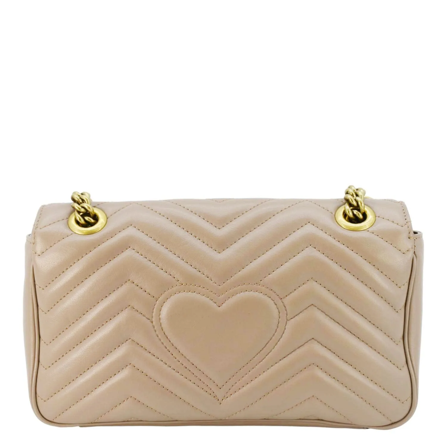 GUCCI GG Marmont Small Diagonal Matelasse Leather Crossbody Bag Porcelain Rose 443497