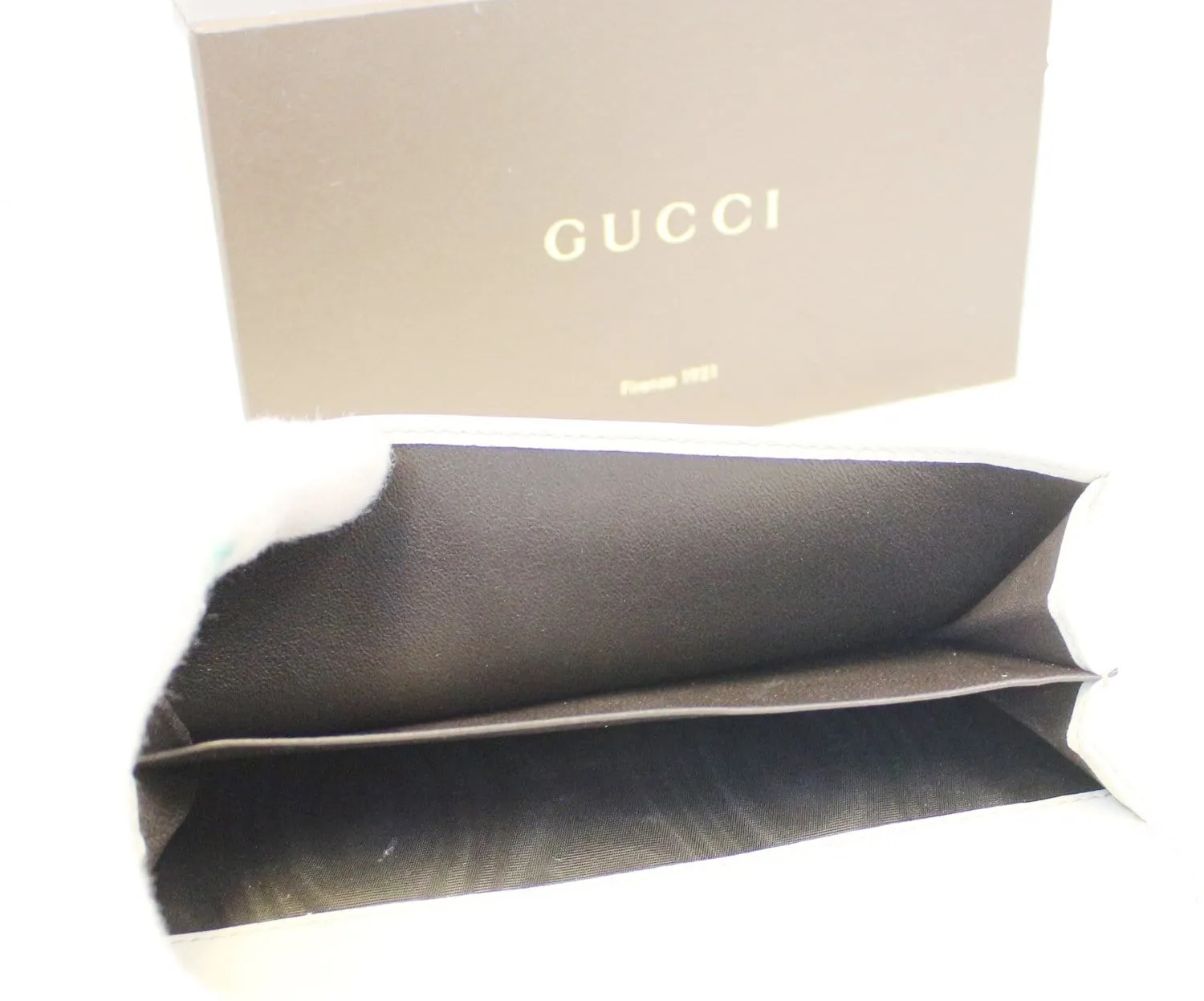 Gucci Sukey GG Guccissima Leather Off White Wallet