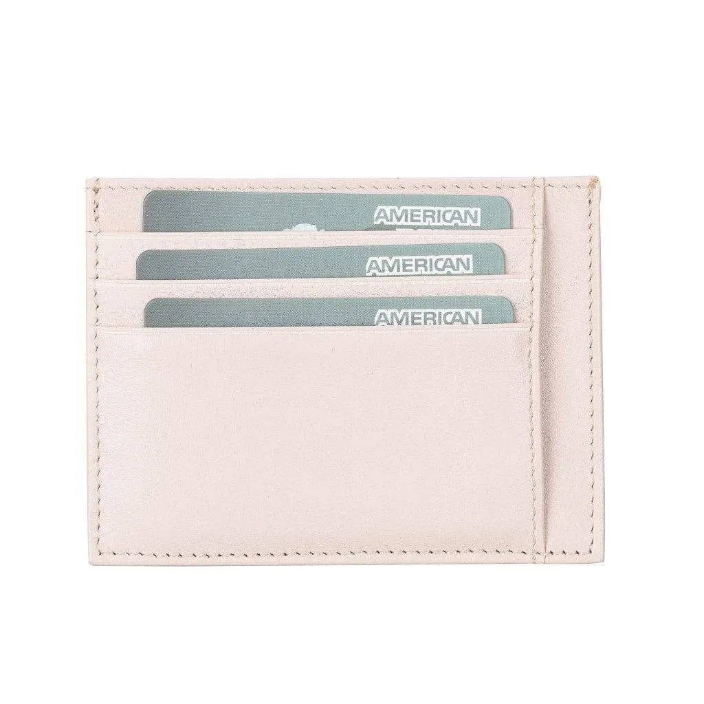 Handmade and Personalized Minimaalist Geniuine Leather Card Holder - BLWL18