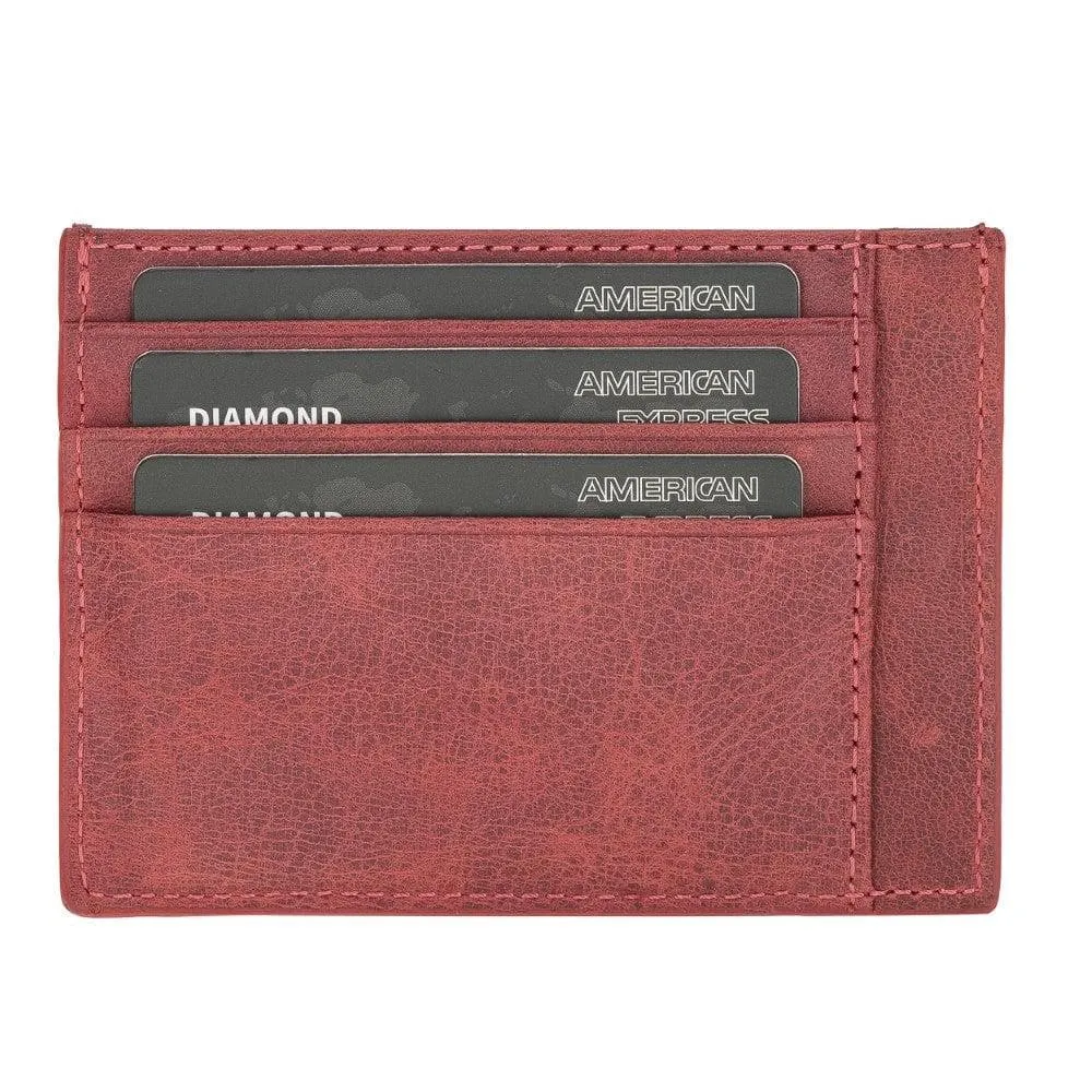 Handmade and Personalized Minimaalist Geniuine Leather Card Holder - BLWL18