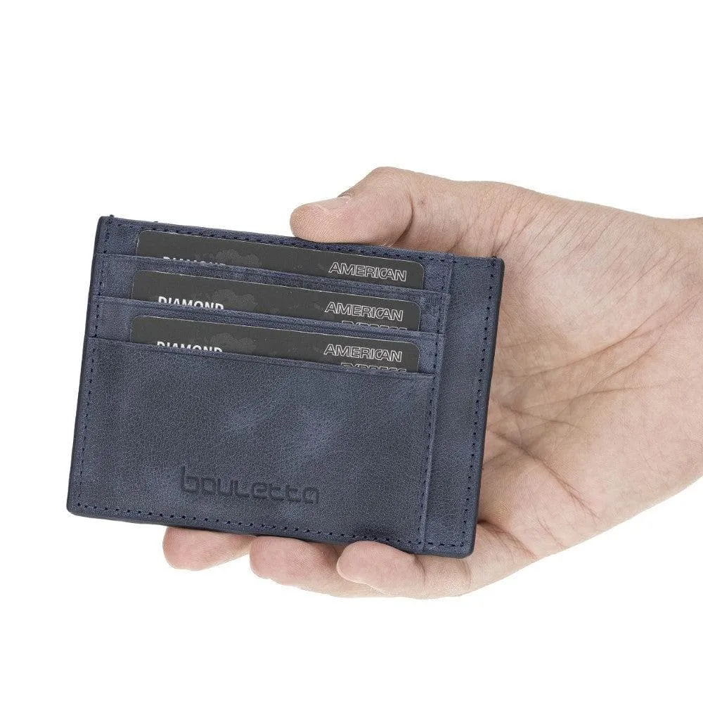 Handmade and Personalized Minimaalist Geniuine Leather Card Holder - BLWL18