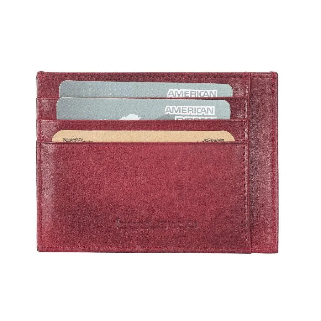 Handmade and Personalized Minimaalist Geniuine Leather Card Holder - BLWL18